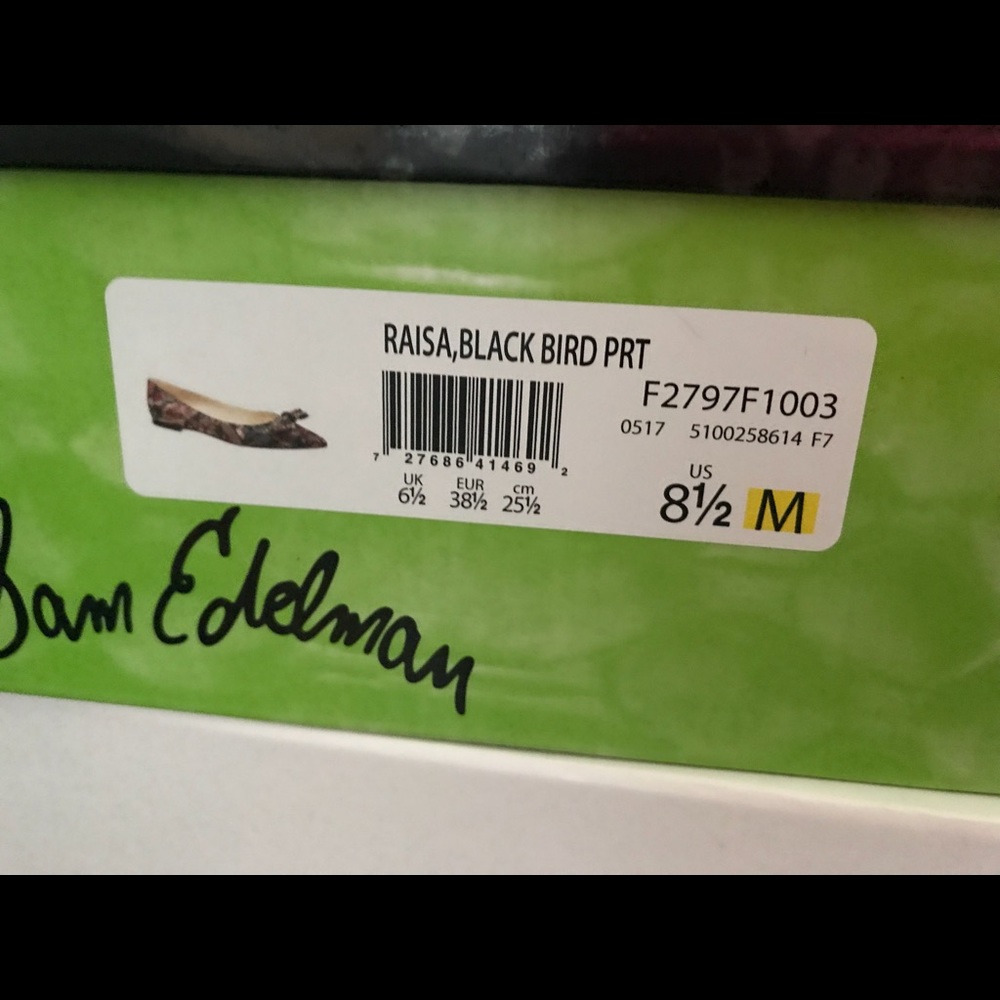 Sam Edelman Raisa Studded Bow Flats NIB Size 8.5 - Picture 6 of 6